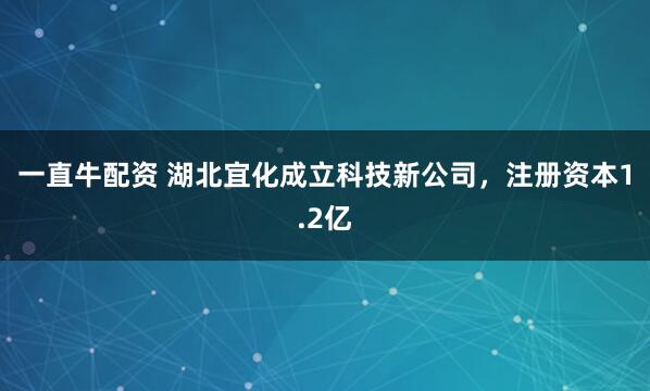 一直牛配资 湖北宜化成立科技新公司，注册资本1.2亿