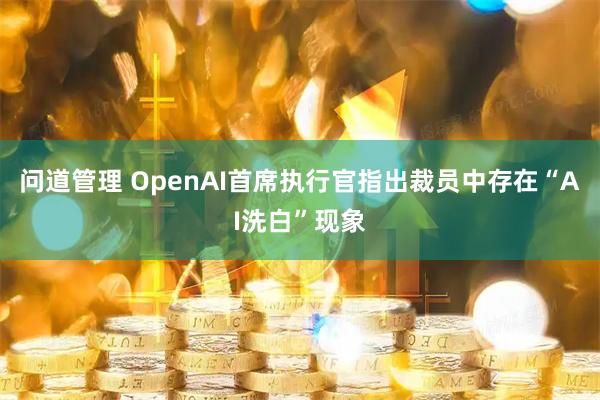 问道管理 OpenAI首席执行官指出裁员中存在“AI洗白”现象
